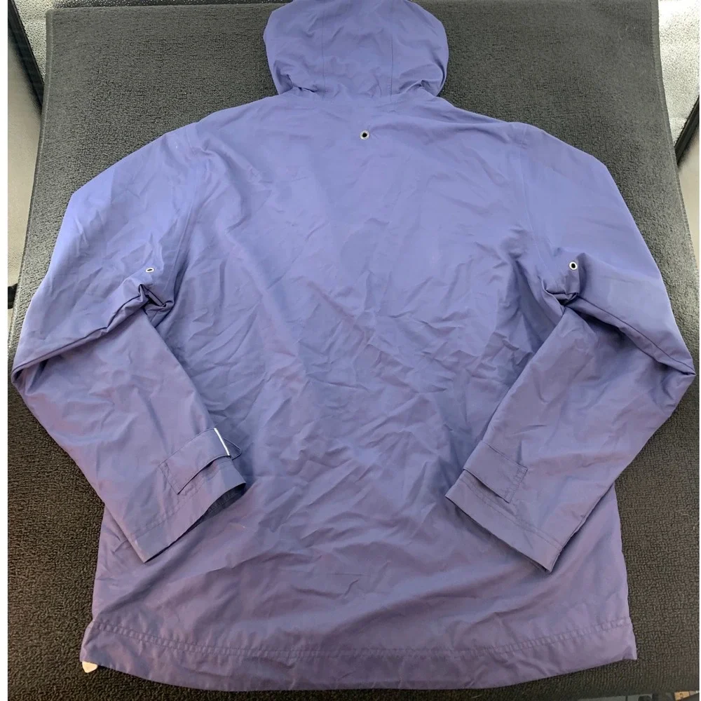 Port Authority Coast Tours Lightweight Hooded Windbreaker‎ Jacket Men's L Blue